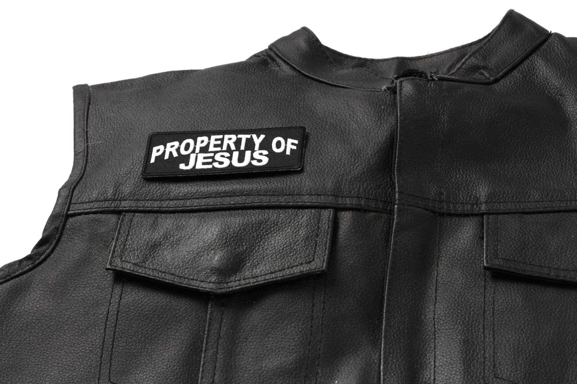 Property of Jesus Christian Patch - Wear Your Faith Proudly ( 3 x 2 inches )